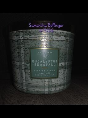 Bath & Body Works 3-Wick Candle Eucalyptus Snowfall
